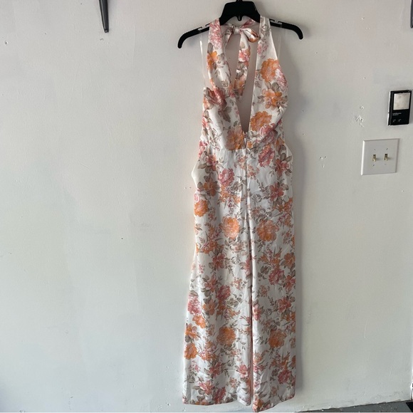 New! Nookie Utopia White Orange Floral Print Jumpsuit - 37699 - Picture 2 of 14